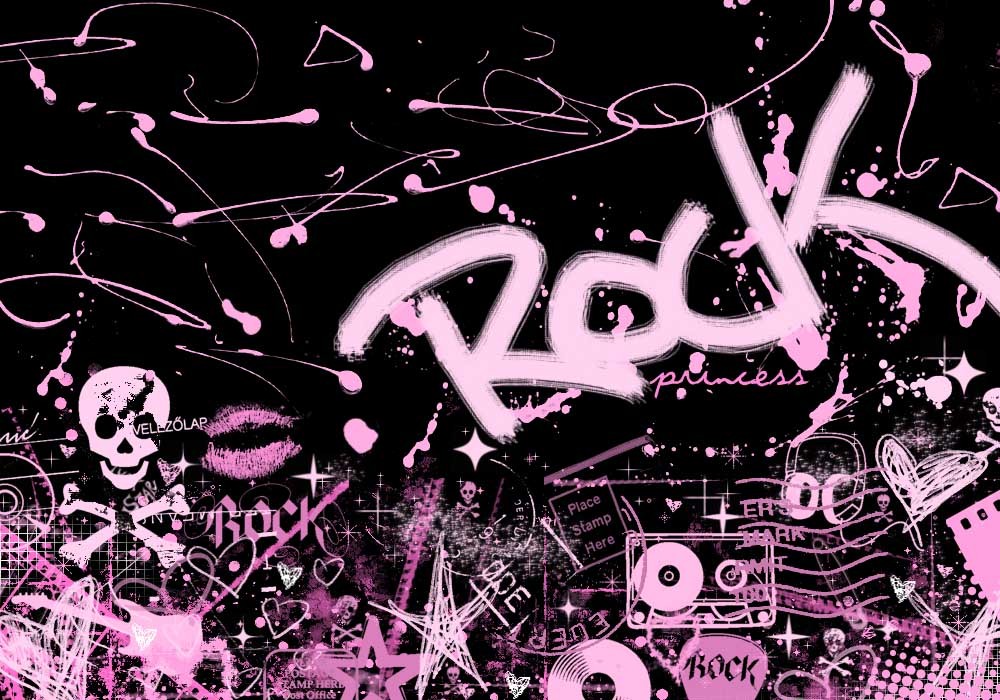 Rock Princess 1 Myspace Layout
