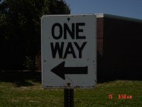one way