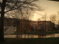 The school after it rained